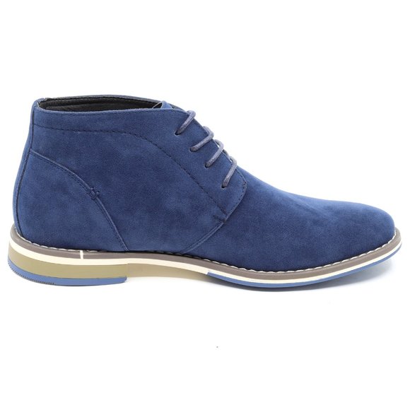 Metrocharm MC131 Blue Lace Up Oxford Dress Boot - Picture 5 of 7